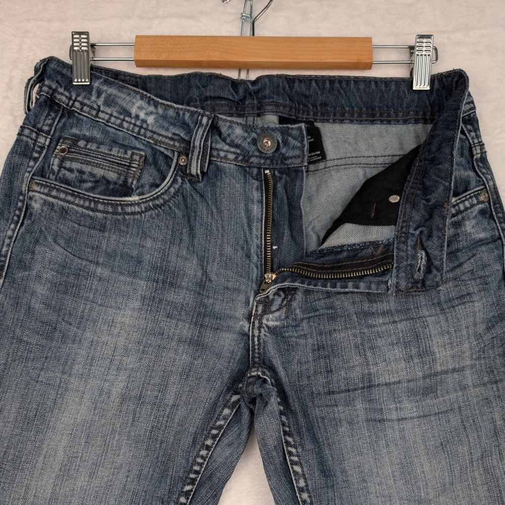 VTG Buffalo Jeans Men's 32x30 Blue Low Rise Bootcut Distressed Grunge Y2K